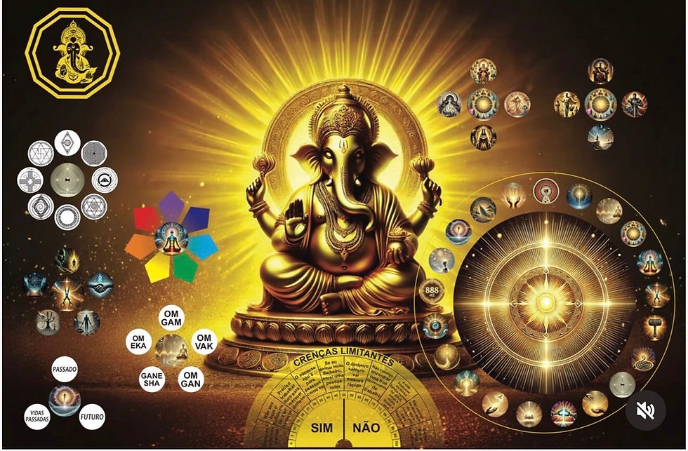 mesa radiônica de ganesha