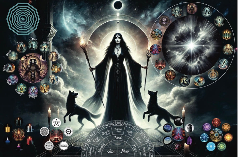mesa radiônica da deusa hekate