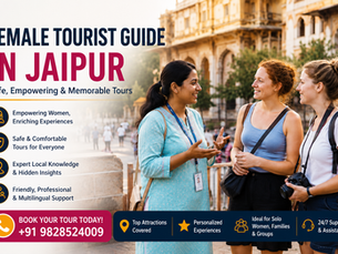 female tourist guide in jaipur