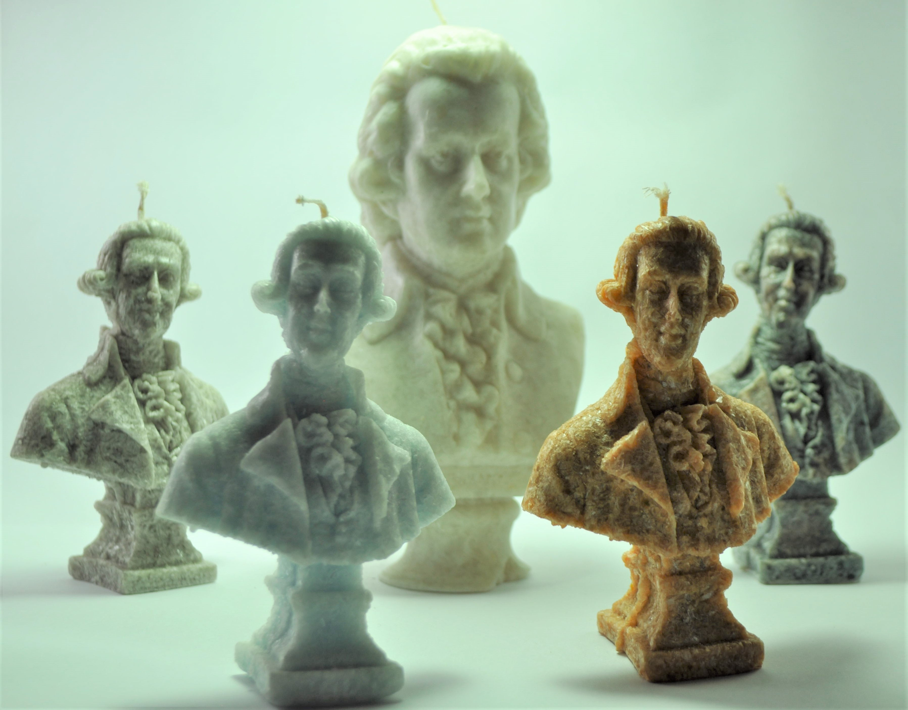 Mozart Bust Candle