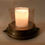 Thumbnail: BRONZSISTGB Cylinder and Metal Candle Holder in Glass Cylinder