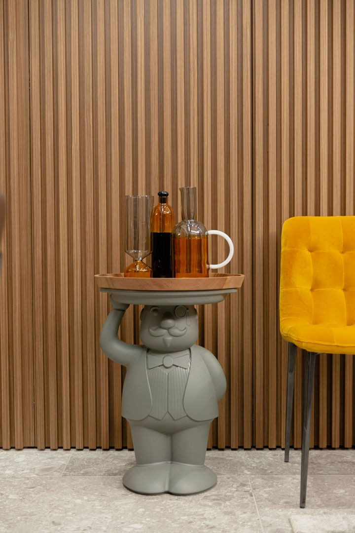 Küçük resim: AMBROGIO  Özel Tasarım Dekoratif Sehpa Servis Masası- SLIDE