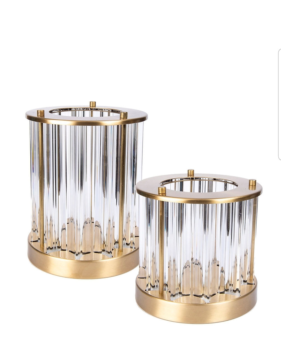 Küçük resim: Kristal Camlı Silindir Mumluk