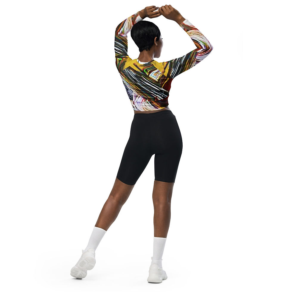Thumbnail: Recycled long-sleeve crop top