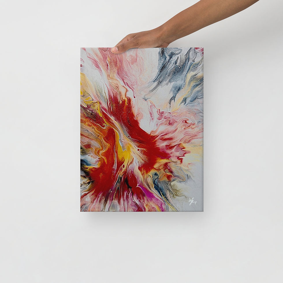 Thumbnail: Red abstract on Thin canvas