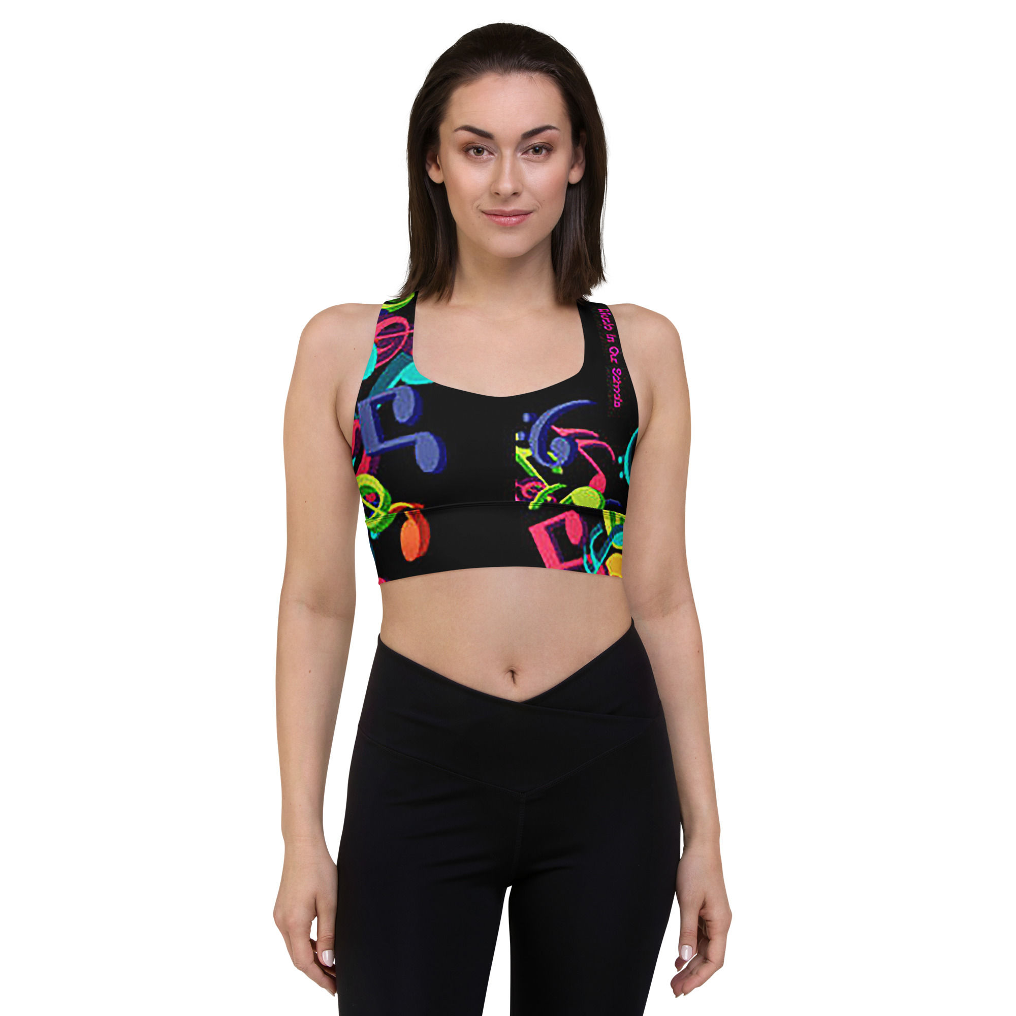 Music in our schools Youth crew neck t-shirt Longline sports bra