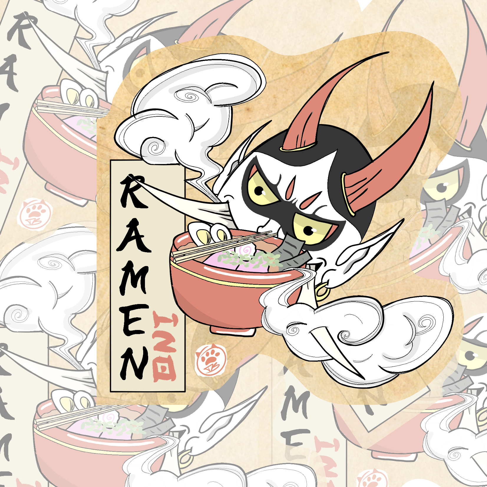 Oni Ramen - Sticker