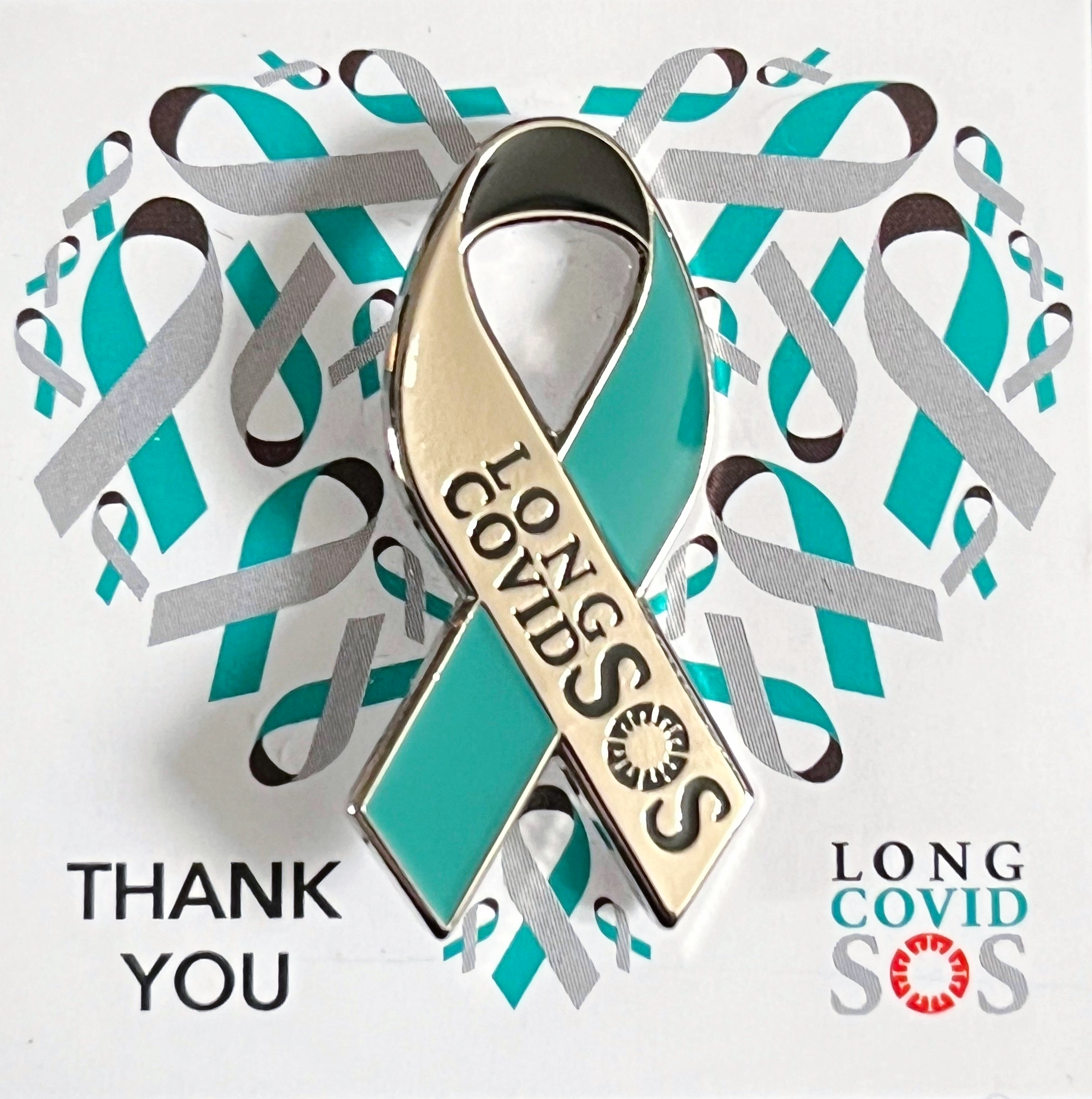 5 pack Long Covid Awareness Pins