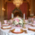 A beautiful pink, white and gold wedding table setting.jpg