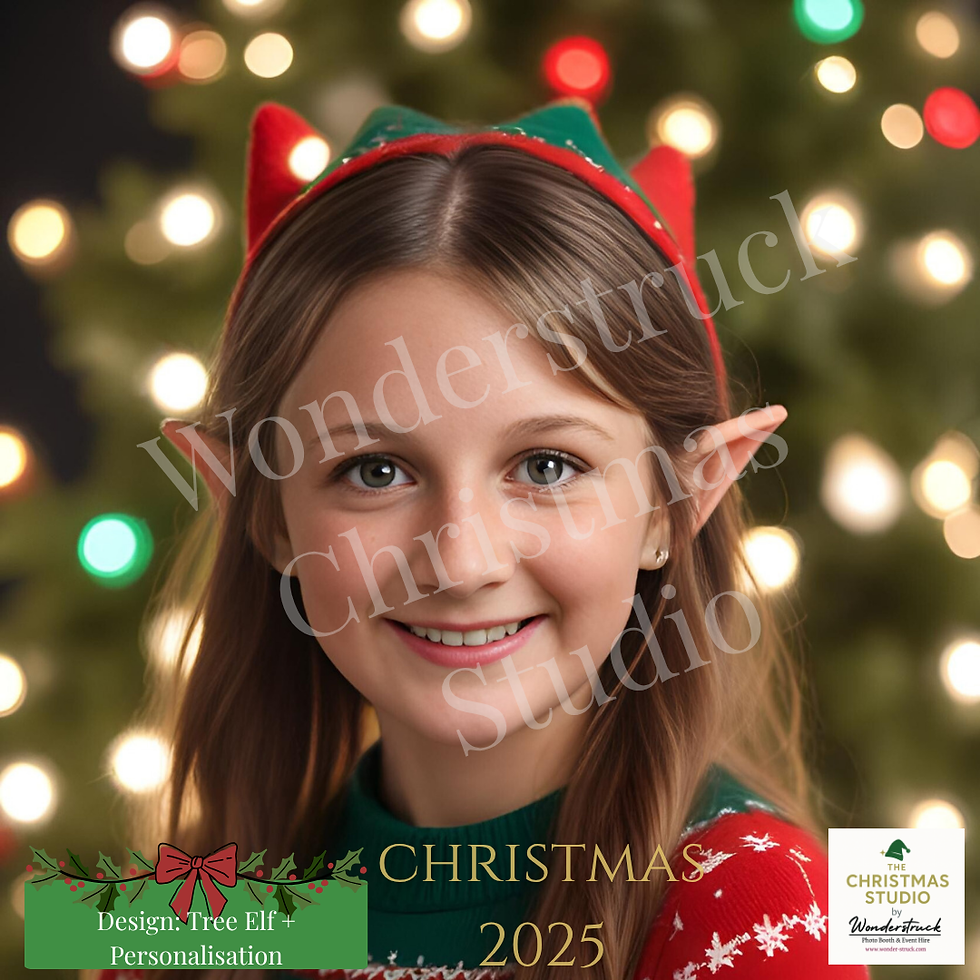 Thumbnail: Personalised AI Christmas portrait – custom elf and festive digital artwork UK