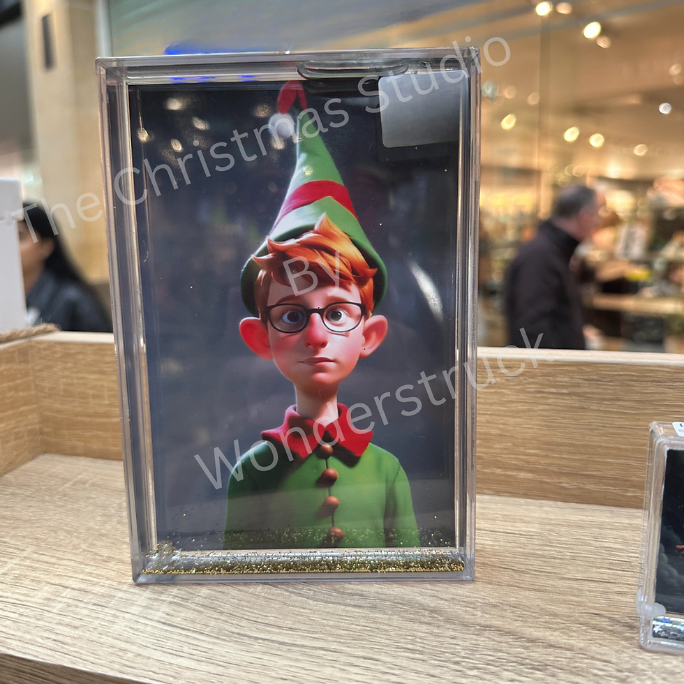 Custom AI artwork displayed in glitter frame