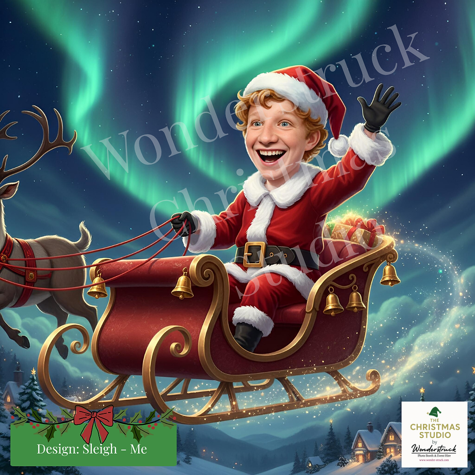 Thumbnail: Personalised AI Christmas portrait – custom elf and festive digital artwork UK