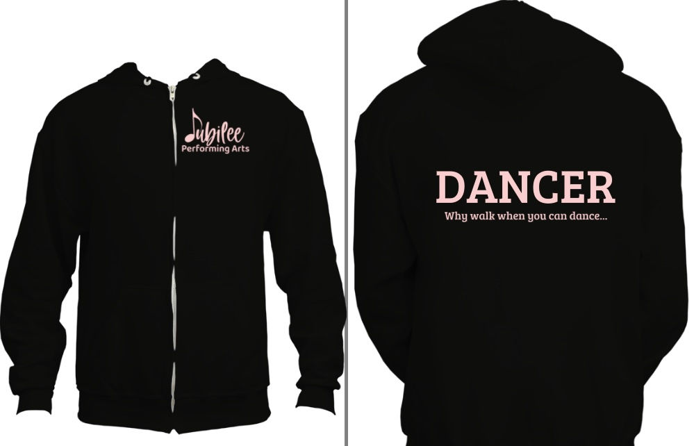 JPA Dancer zippered Hoodie