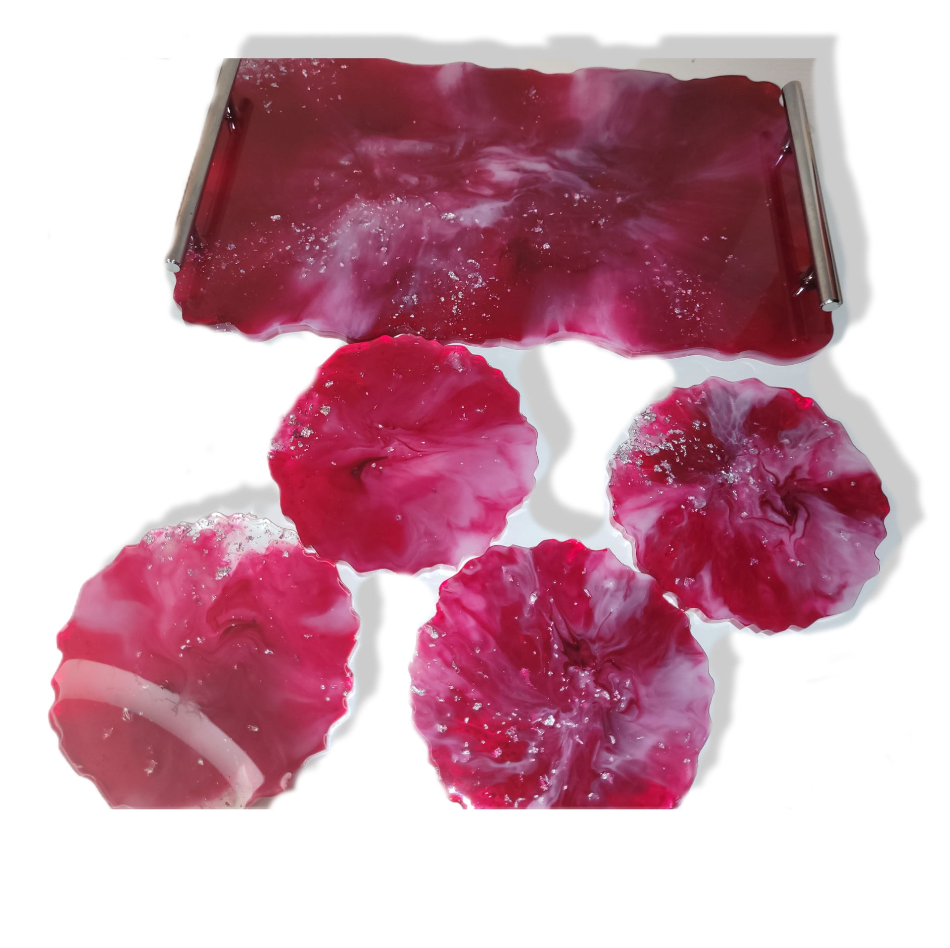 More Precious than Rubies serving tray and coasters