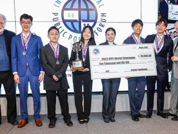 Potomac Oak Students Crowned World Champion of International Public Policy Forum Debate Contest