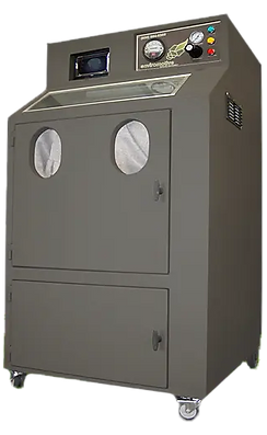 Enviromotive blast cabinet used for surface cleaning of filters