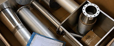 MRI quench vent piping components