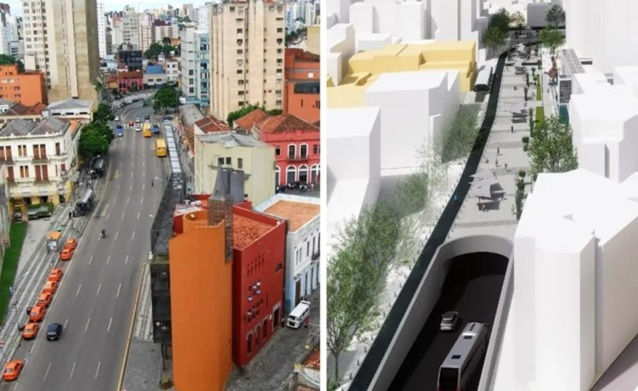 Rua da memória de Curitiba