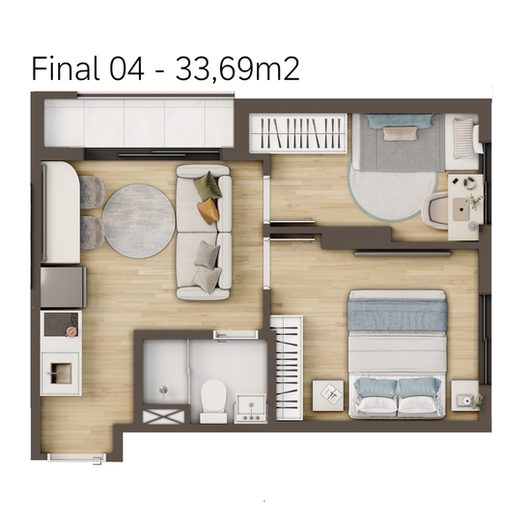 New Life 19 - Planta 04 33,69m2