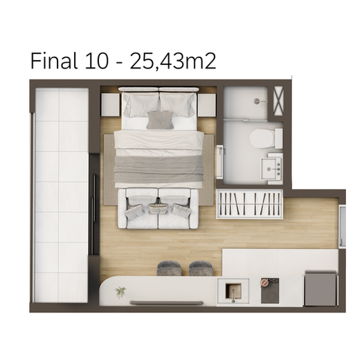 New Life 19 - Planta 10 25,43m2