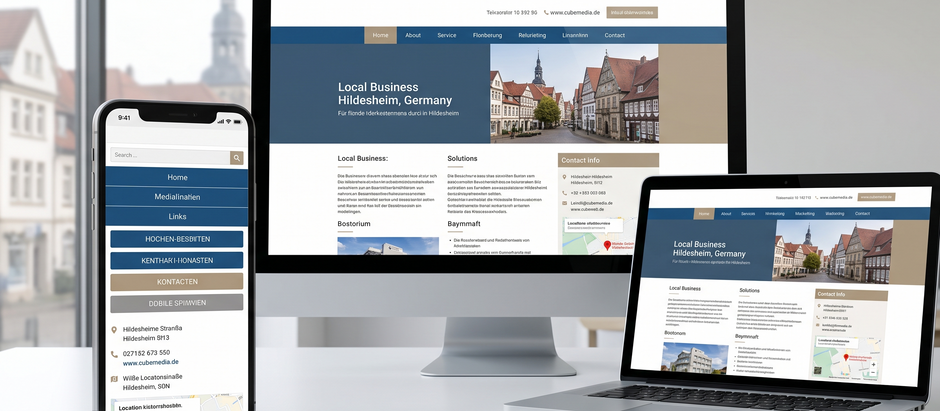 Responsive Webdesign Hildesheim für eine mobilfähige Website