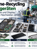 Infografik zum Smartphone Recycling bei Firmengeräten mit Lithium-Ionen-Akku, Leiterplatte, Display, Gehäuse und dokumentierter Verwertung.
