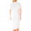 Thumbnail: Extra Angle Long White Color T-Shirt Dress 100% Organic Cotton