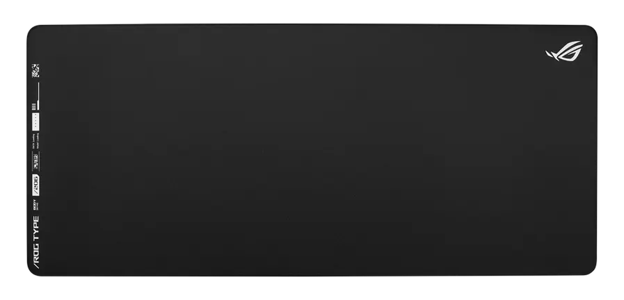 Black gaming mouse pad featuring ROG logo for ultimate precision.