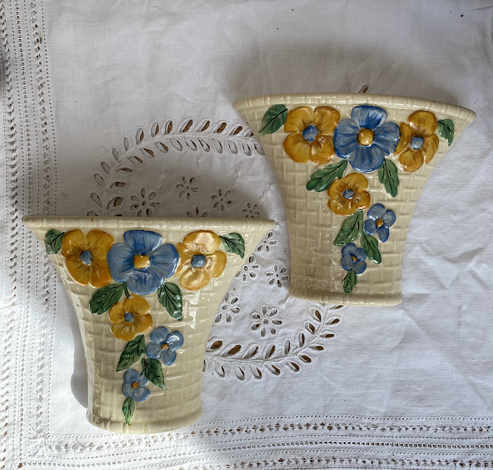 Thumbnail: Beautiful Wade Heath Vintage Wall Pockets
