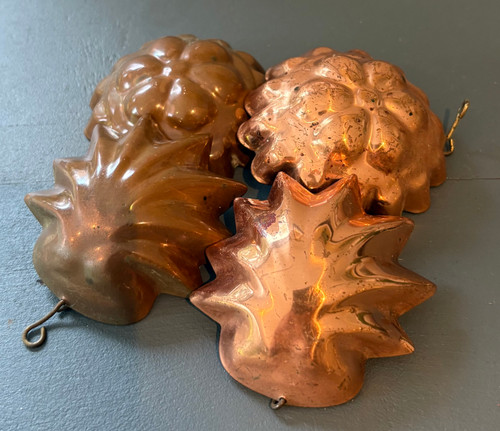 Vintage Copper Moulds - Set of 4 | daffodilsandrhubarb