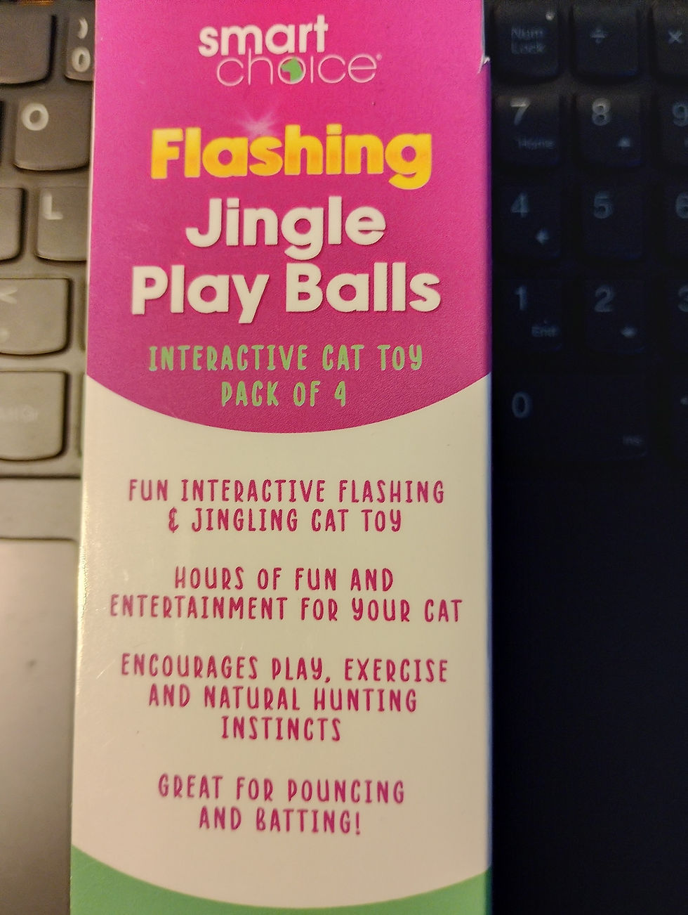 Thumbnail: Cat Toy Flashing & Jingling Play Balls Pack of 4