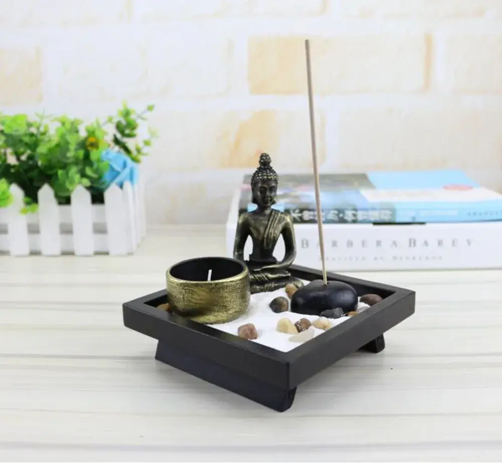 VYBĒ ÂŪRÂ - Buddha Meditation Zen Garden + Incense Burner