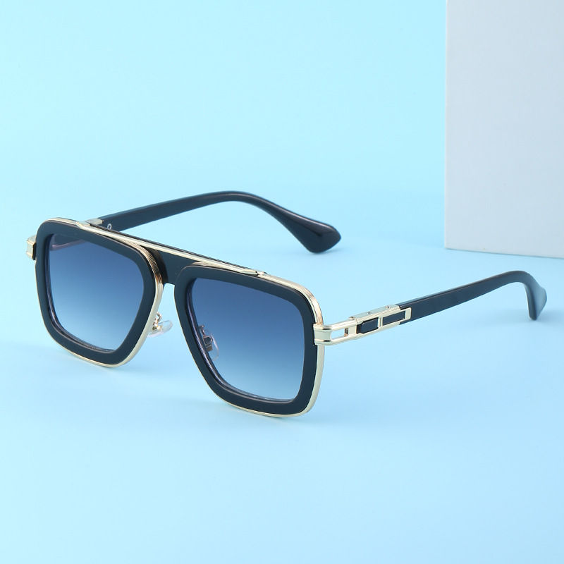 Thumbnail: Vintage Punk Square Metal Driving Sunglasses UV400 for Women Fashion Eyewear