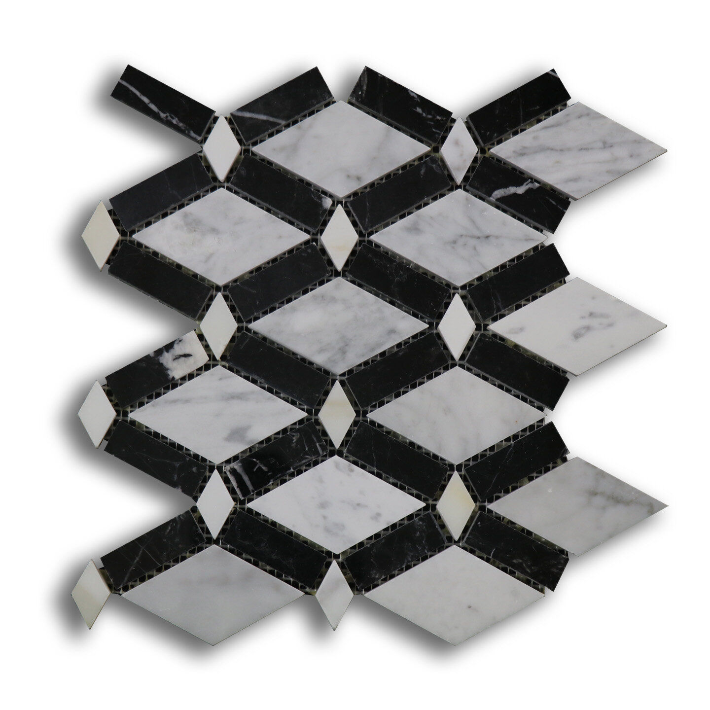 Venatino Carrara / Nero Venice Mosaic