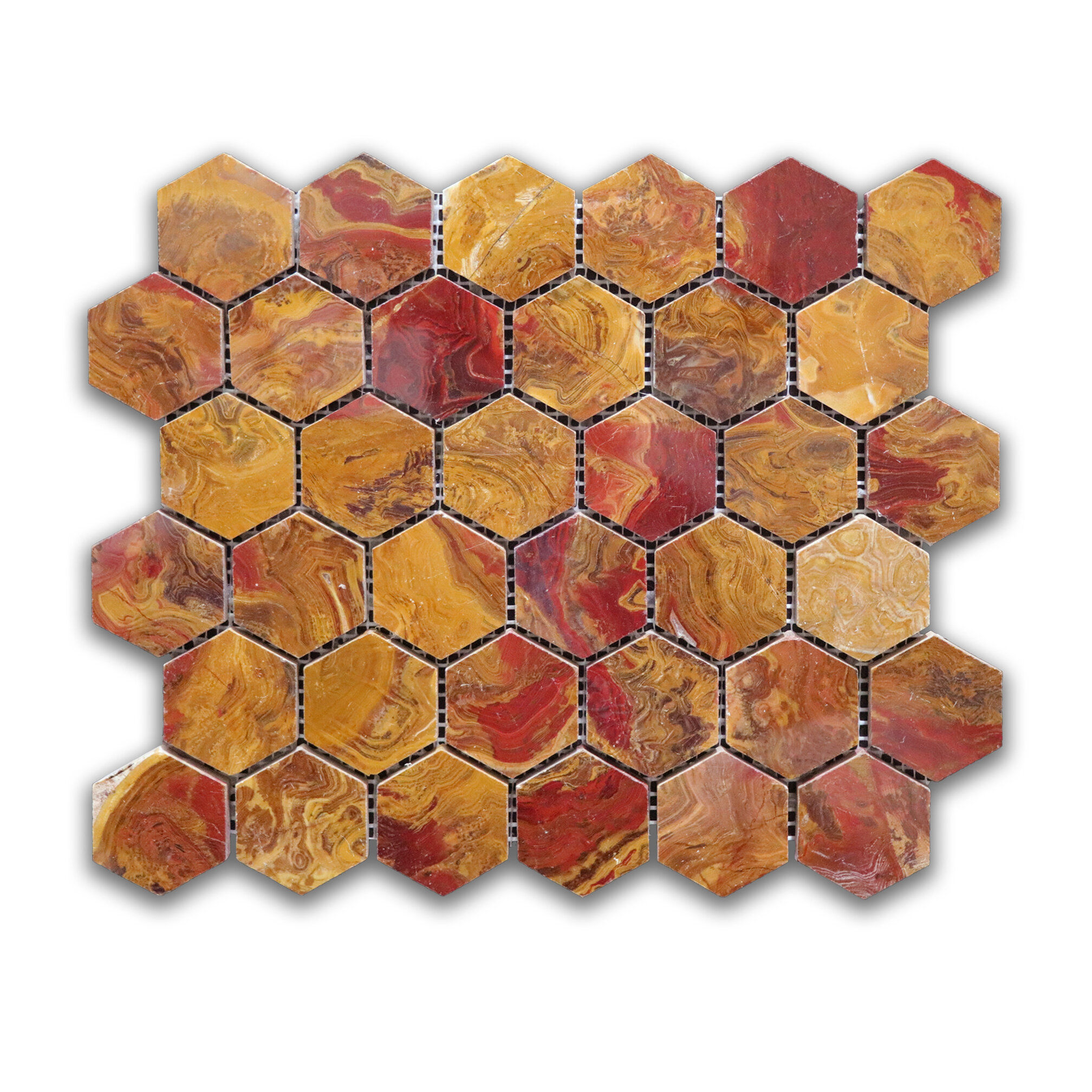 Bordeaux Hexagon Mosaic
