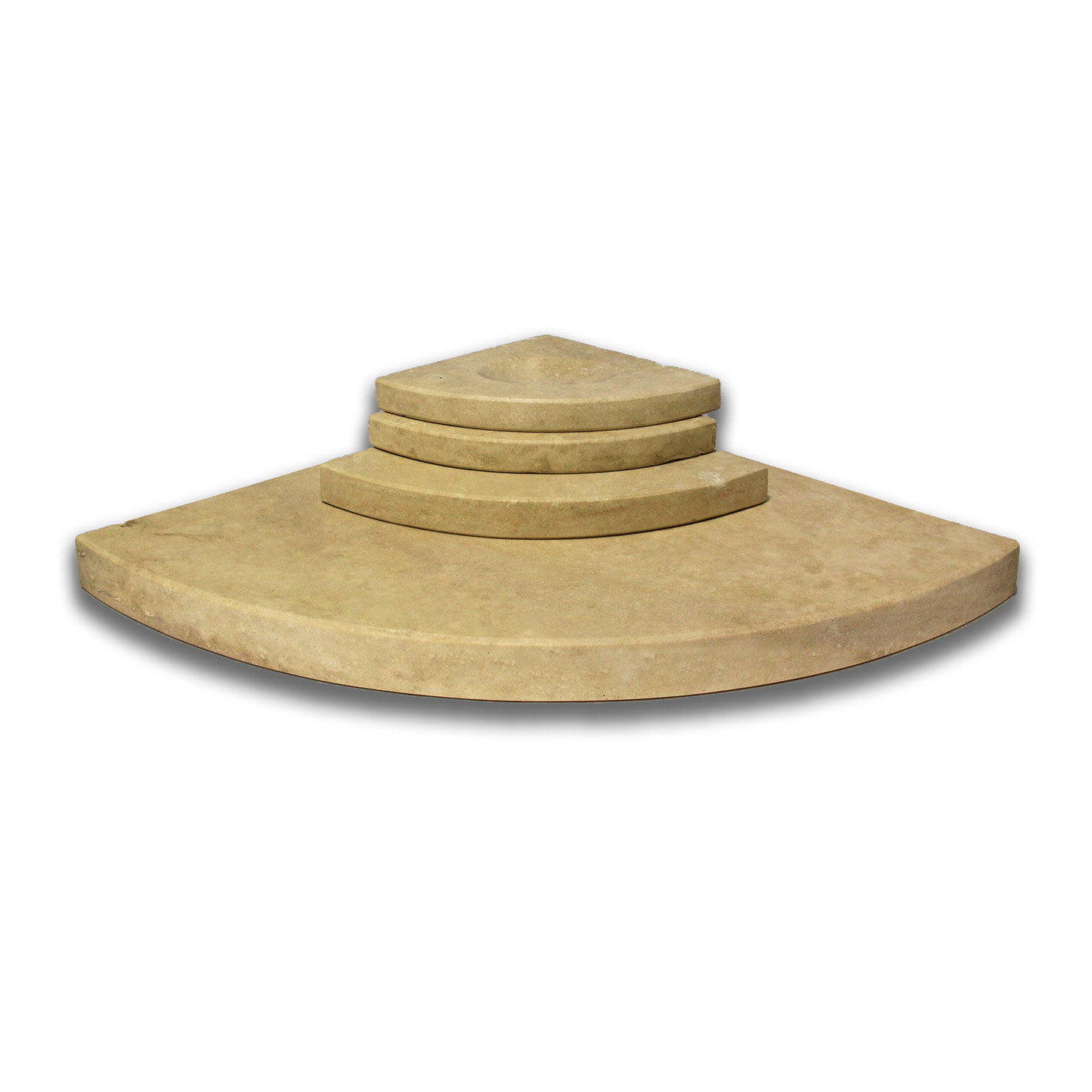 Classic Travertine Corner Shelf