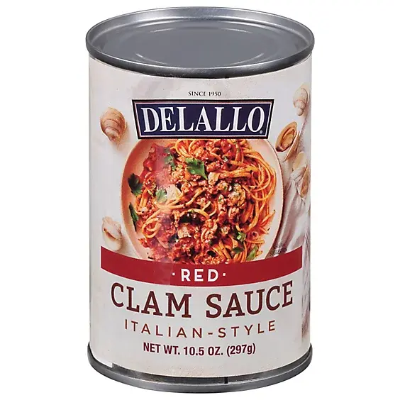 Delallo Red or White clam sauce