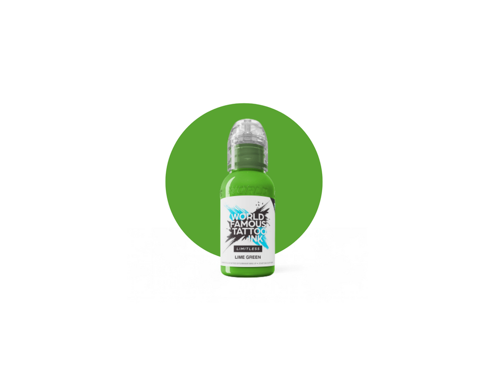 World Famous Limitless - Tattoo Farbe - Lime Green 30 ml