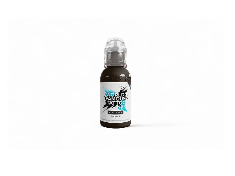 World Famous Limitless - Tattoo Farbe - Brown 3 30 ml
