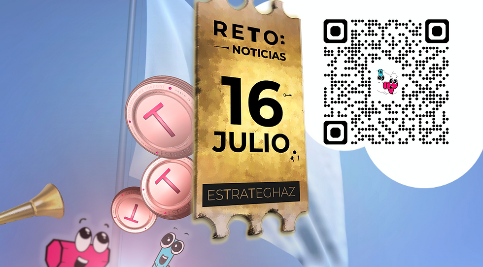 Boleto dorado 16 para RETO con monedas descarbonizadoras que ayudan a combatir el cambio climático. Estrateghaz