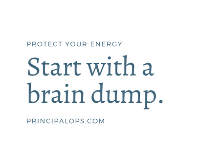 Protect Your Energy: Start With a Brain Dump