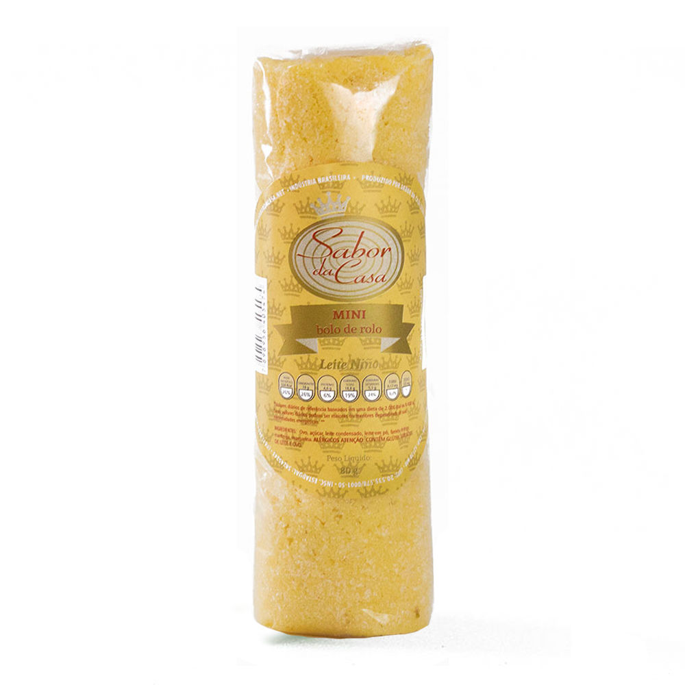 Mini bolo de rolo Sabor da Casa Niño 80g