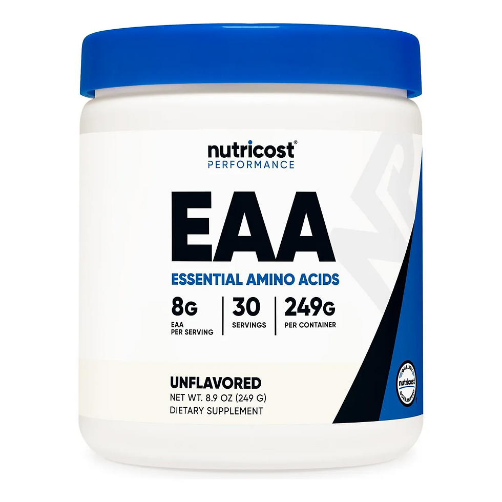 NUTRICOST EAA AMINOACIDOS ESENCIALES en polvo sin saborizantes x 249g