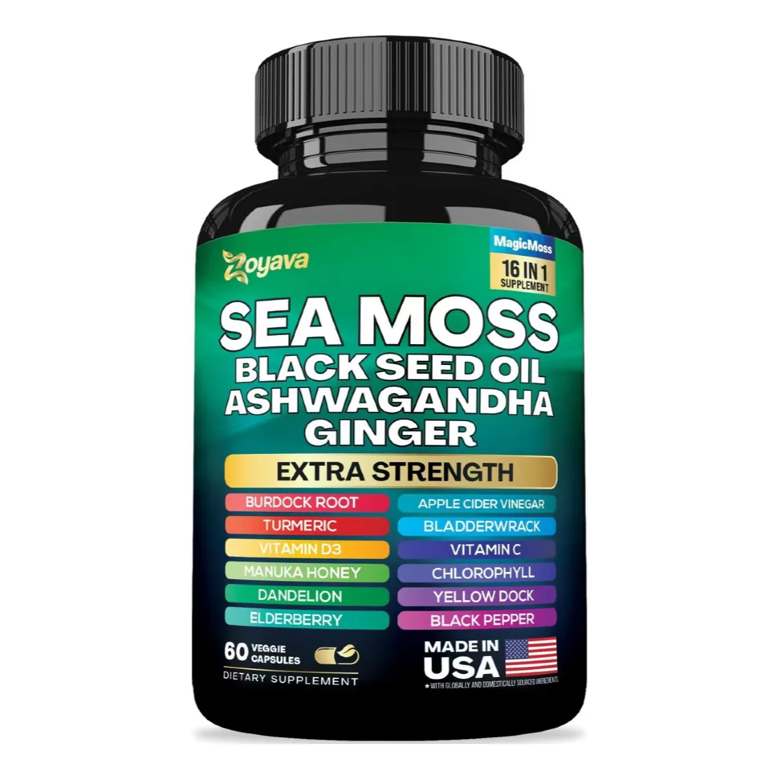 OYAVA SEA MOSS - 60 capsulas