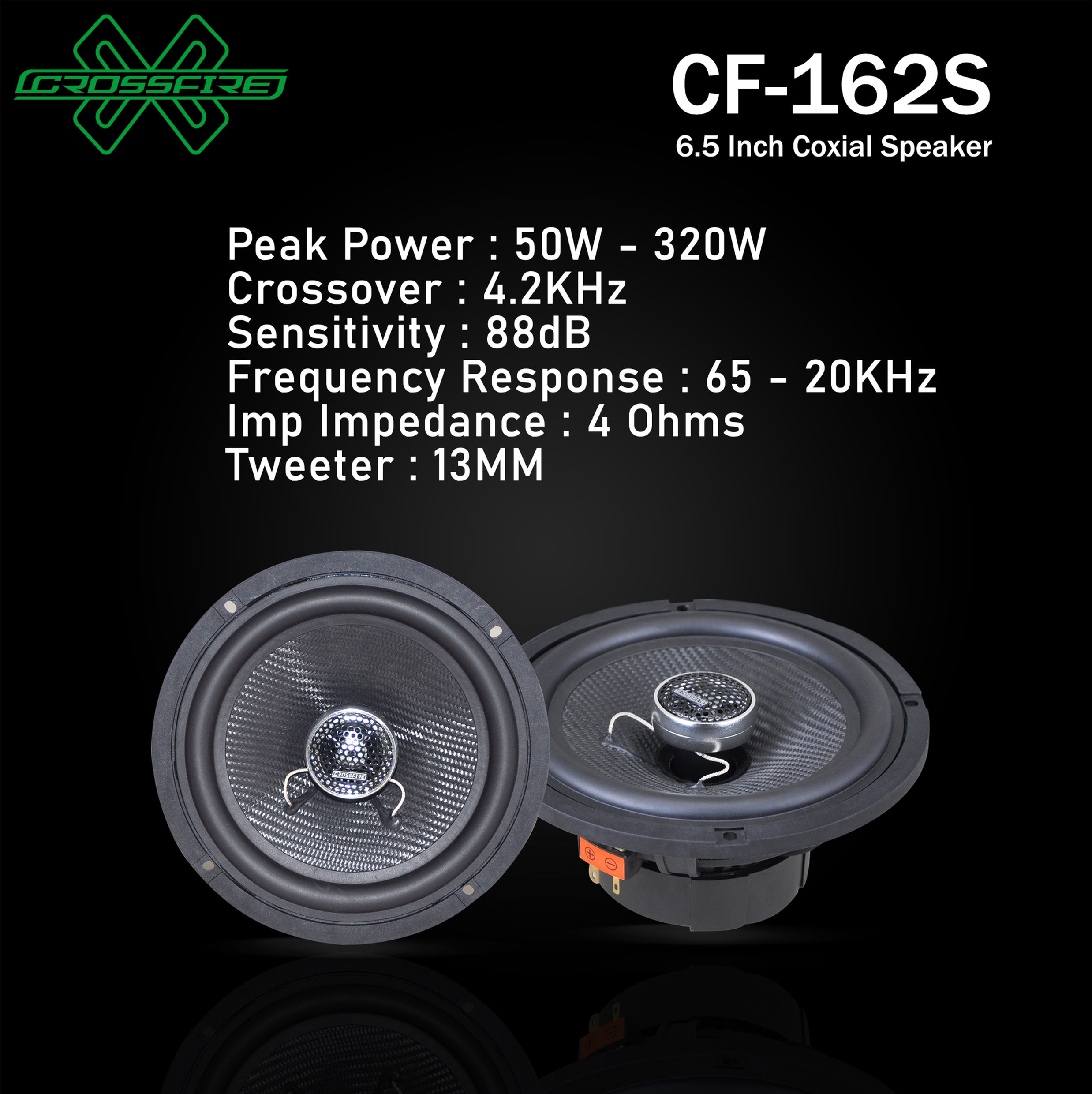 CROSSFIRE CF-162S 6.5inch coaxial speaker