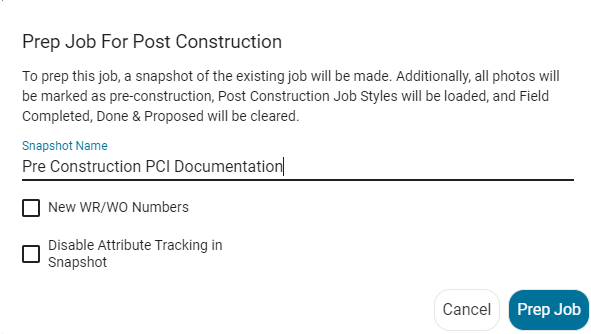 Katapult Pro PCI Prep Job prompt window