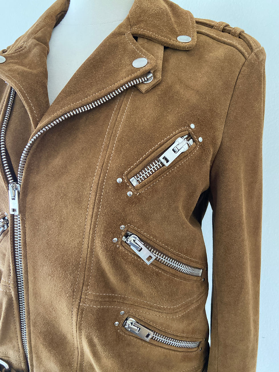 Thumbnail: The Kooples Suede Jacket Size 0-2