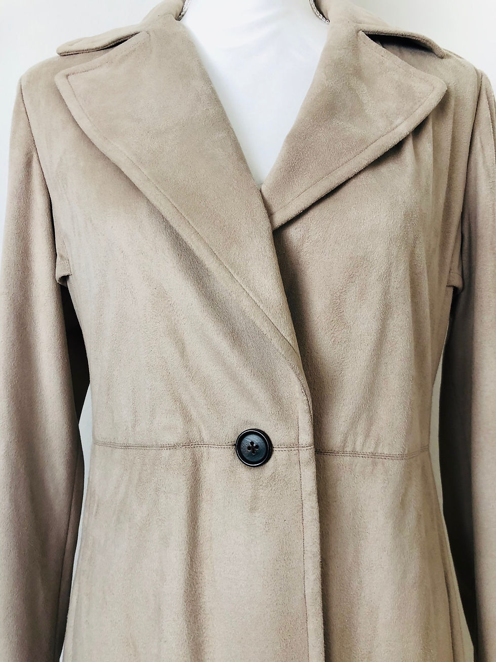 Thumbnail: R Label Vegan Suede Trench Size S