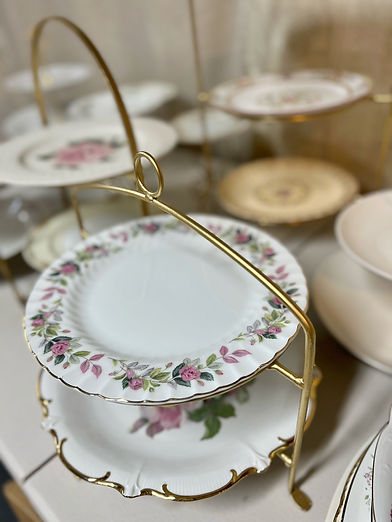 Vintage 2 Tiered Serving tray