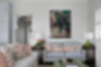 Classic living room designed by Porch Light Interiors in Brisbane with bright interiors and organic timber furnishings